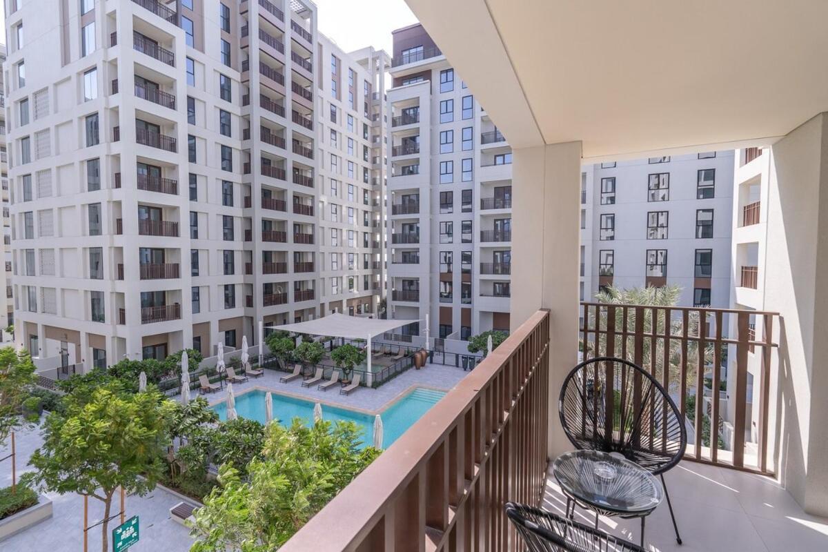 Elegant 4-Bedroom Apartment Perfect For Families In Dubai Creek Harbour Exterior foto